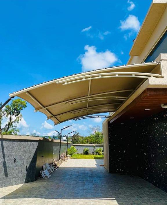 One Side Slope Tensile Structure